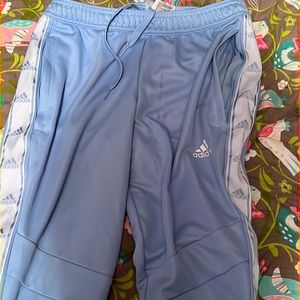 Blue adidas sweats